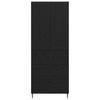 Highboard 2 pcs Black Oak Effect Particleboard