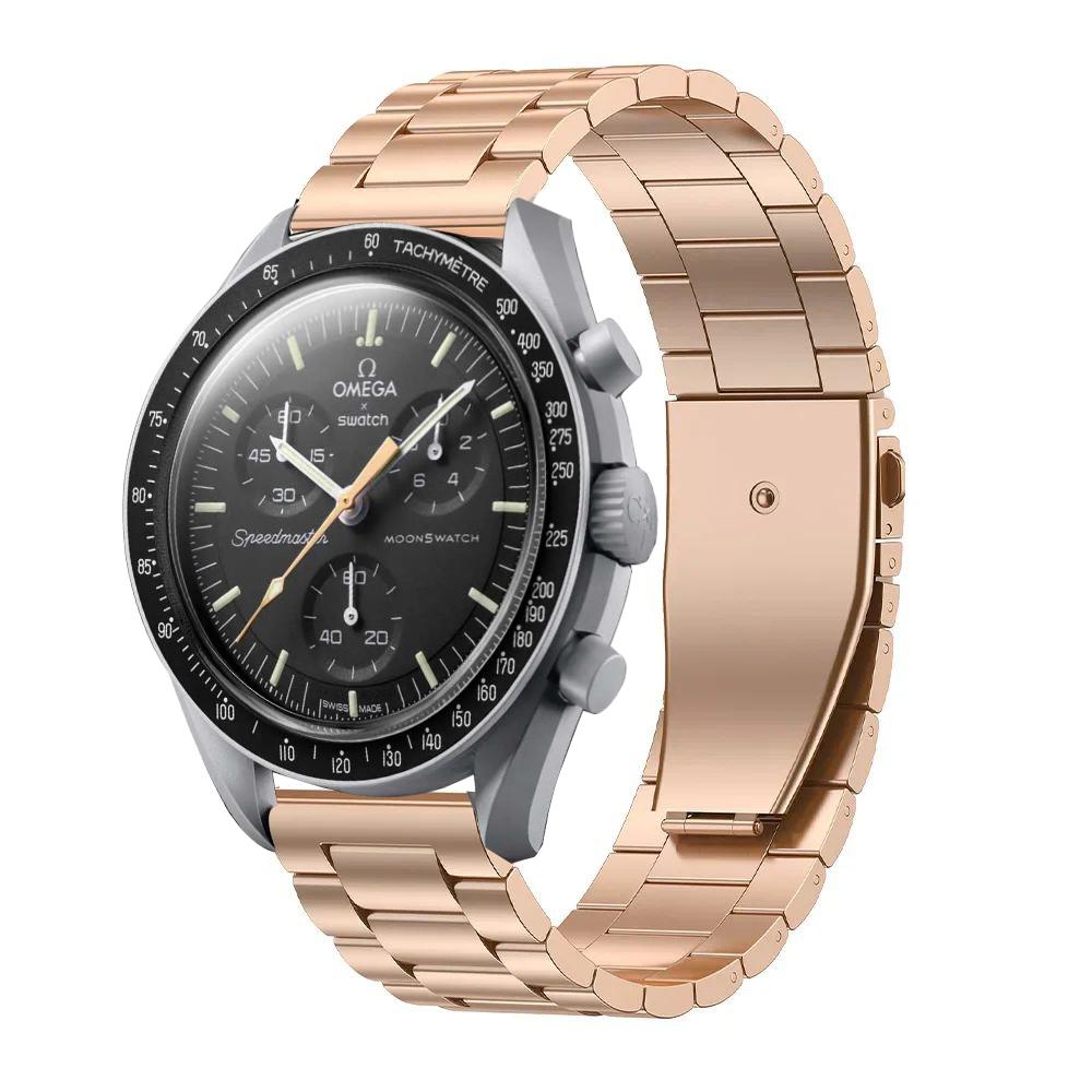 20mm Stianless Steel Strap For Omega X Swatch Joint MoonSwatch Metal Folding Buckle Wirstband Bracelet For MoonSwatch Accessory