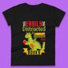 Easily Distracted By Dragons & Books Womens T-Shirt Mens Tops Tees Unisex