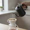 304 Edelstahl Pour-over Kaffeekanne Tropföffnung Handbrüh Kaffeekessel Barista