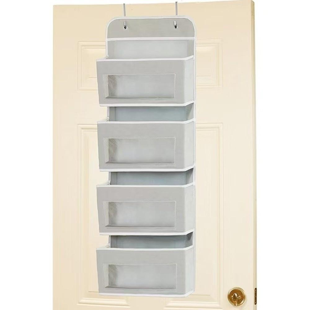Clear PVC Window Over Door Organizer Space Saving Behind Door Pouch  for Bedroom