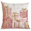 New Christmas Pillowcase Pink and Gold Fantasy Christmas Holiday Home Sofa Decoration Pillow Cushion