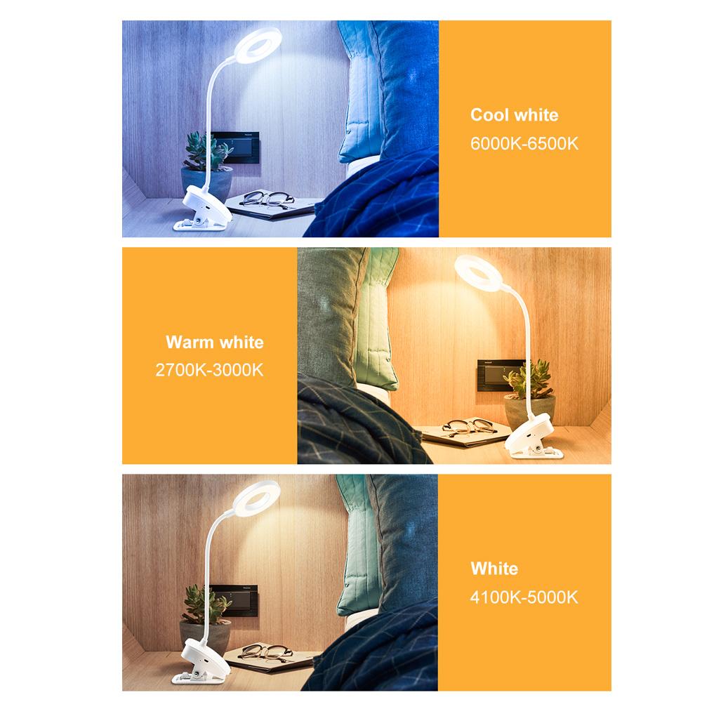 Wireless Table Lamp Study 3 Modes Touch Dimming Rechargeable LED Reading Desk Lamp USB Table Light Bedside Flexo Lamps