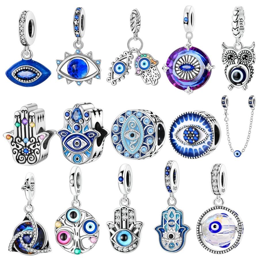 Copper Devil Eye Medusa'S Eye Of Providence Charms Beads Fit Original Bracelet Dangle Charms For Women Gift Jewelry