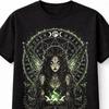 Fairy Witchcraft Pagan Moon Gothic Fantasy Black Unisex TShirt