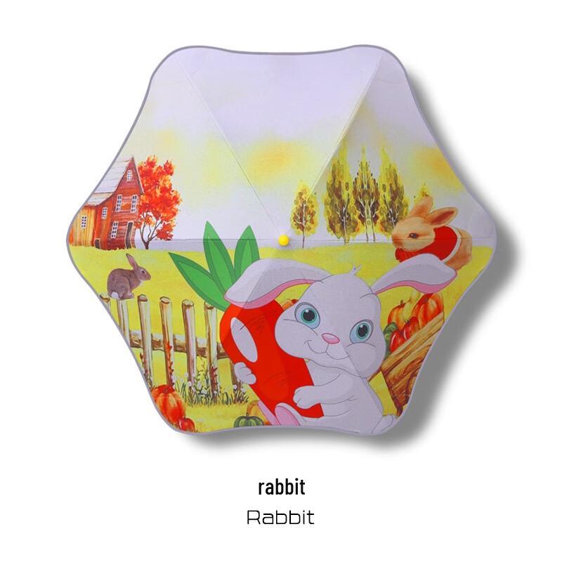 Zuoyou Cartoon UV Protection Kids Umbrella with Reflective Strip