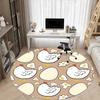 1pc Egg Hen Office Round Rug, Non-slip, Soft and Durable Office Rug for Interior Decoration, Perfect for Office, Beautiful Decoration Yy260323080