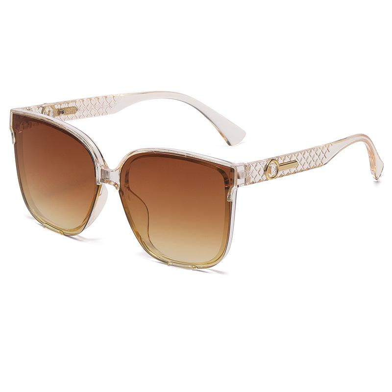 2026 Retro Large Frame Sunglasses: Unisex, Artistic Design for a Slimming Look, Versatile for Commutes