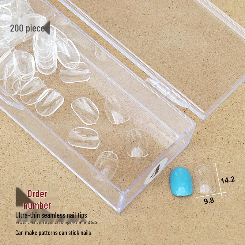 

Ultra-Thin Traceless Short Round Nail Extensions - No Filing Needed