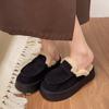 Women's Slippers Winter Cotton Casual Flats Platform Thick Bottom Comfortable Woolen Slippers Shoes for Women