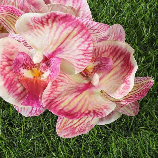 Haarklem Realistisch Orchidee Ontwerp Lichtgewicht Decoratieve Haarklem Stevige Grip Achterhoofd Haarklauw Dagelijks Draagbaar Haaraccessoires