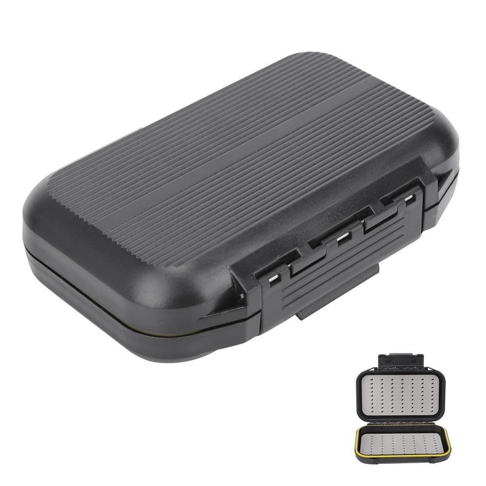 

ABS Fly Lure Storage Case Double Sided Fly Fishing Box Portable Fishing Bait Box Fishing чорний
