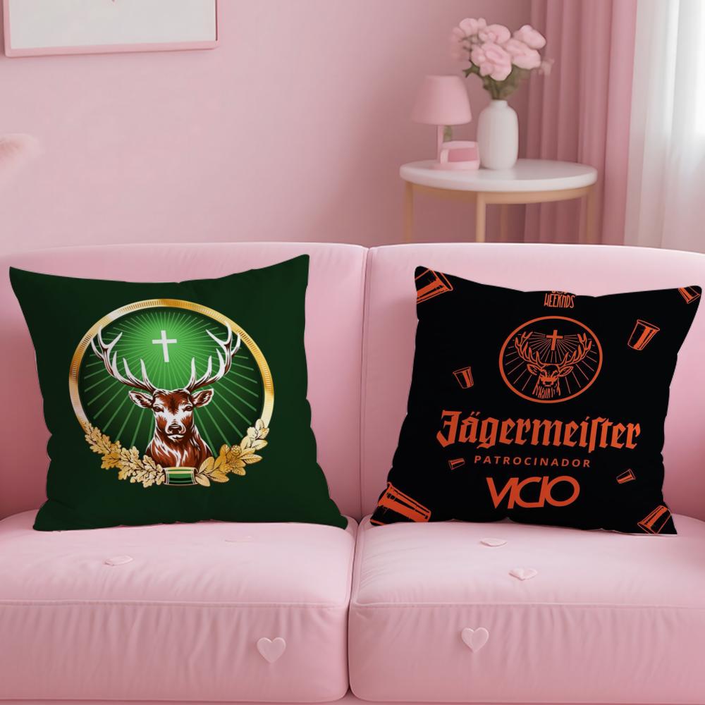 J-Jager-M-Meisters-S Cushion Cover Short Plush Double-Sided Printing Home Machine Washable In Warm Winter Pillow Case