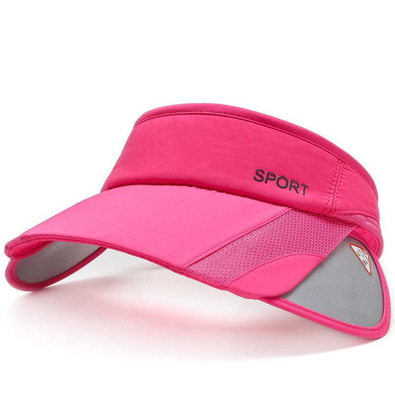 Summer Women Pull-out Brim Air Sun Hats Visor UV Protection Top Empty Solid Outdoor Men Sports Tennis Golf Running Sunscreen Cap