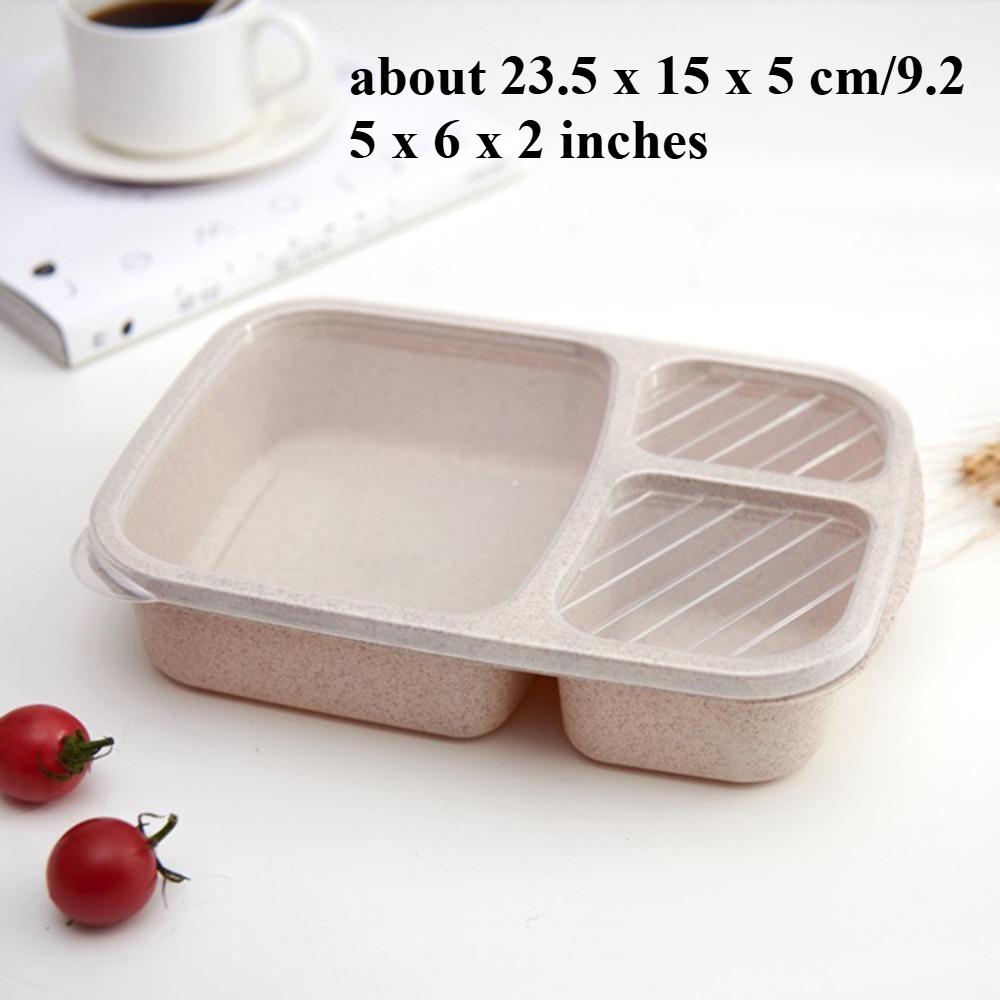 1pc Household Kitchen Plastic Children'S Student Lunch Box Portable Food Container Tableware Bento Box Lunch Box