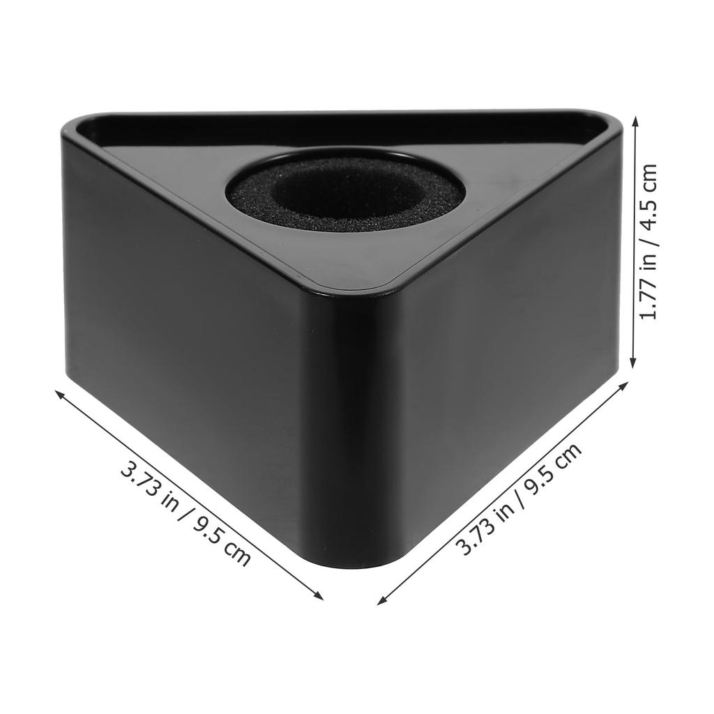 EXCEART Interview Microphone ABS Injection Molded Triangle Microphone Flags for Advertising and Image Set of 2 Flags, Enhancement, (Black)