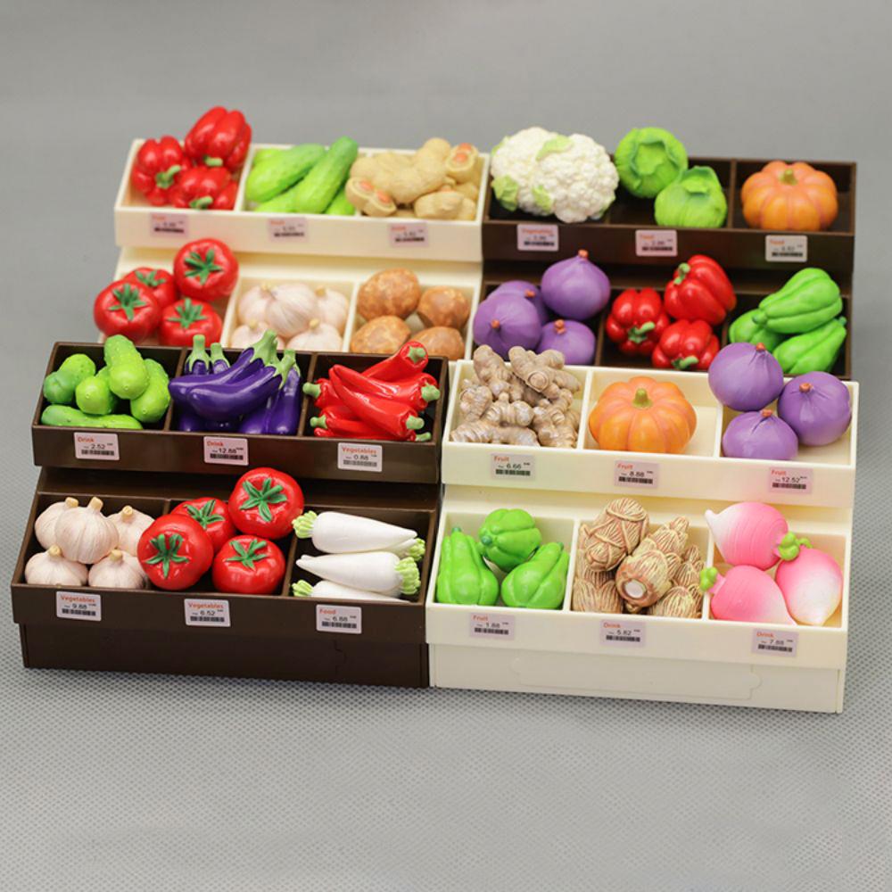 1/12 Mobilier Miniatural Simulare Suport Gustări Fructate Model Casă de Păpuși Raft Micro Vânzare Mâncare Recuzită Fotografie Jucărie Bucătărie Cadou