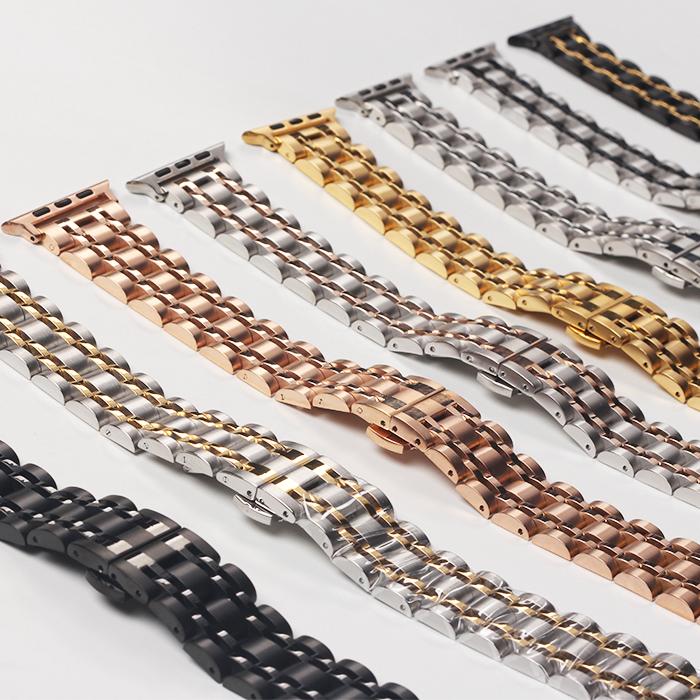 Hot Selling Watch Accessories Stainless Steel Chain Band Replacement Smart Watch Band for Apple Watch Series 8/9/10/11/Ultra/SE