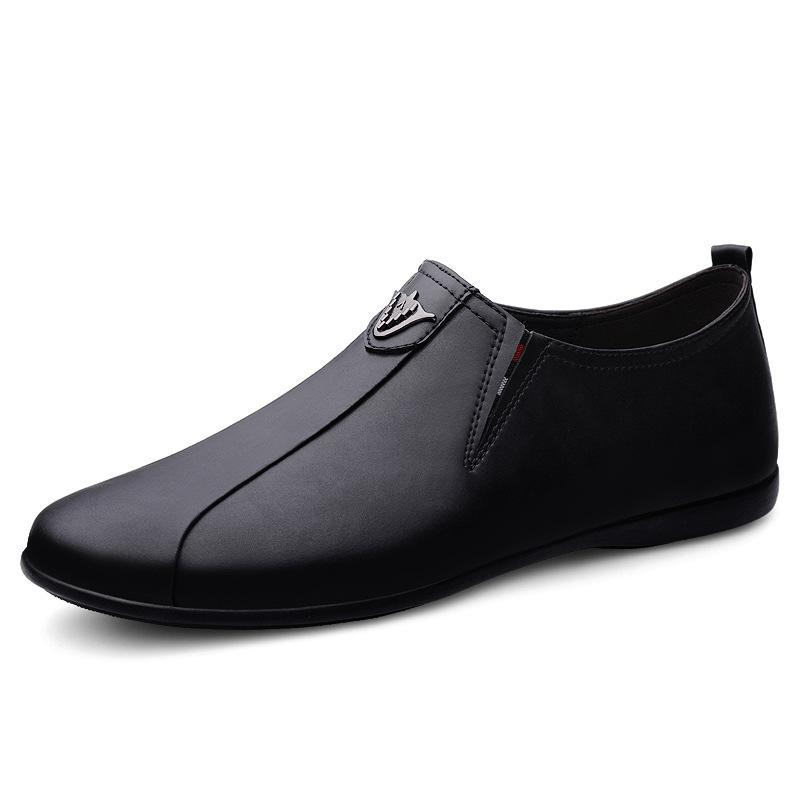 Summer new light luxury daily simple soft comfortable casual leather shoes