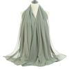 Good Stitching Muslim Chiffon Hijabs for Women Solid Chiffon Shawl Scarf Head Wraps Foulard Femme Hijab Scarves Muslim Turban