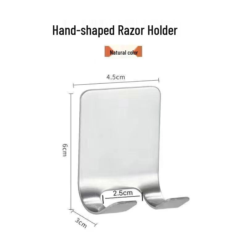 No-Punch Stainless Steel Adhesive Hook for Coats and Hats - Wall-Mounted for Home, Kitchen, and Bathroom Use