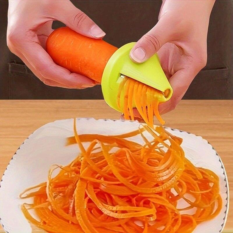 Vegetable Spiralizer Conic Design Multi-Functional Kitchen Gadget 2-Pack Green Pink