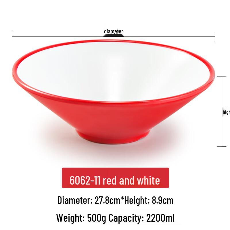A5 Melamine Conical Noodle Bowl