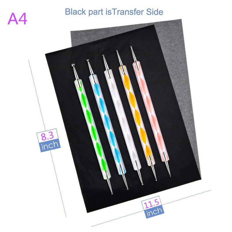 Large Single-Sided Black Carbon Graphite Paper for Non-Stick Handwriting & Cross-Stitch Tracing.