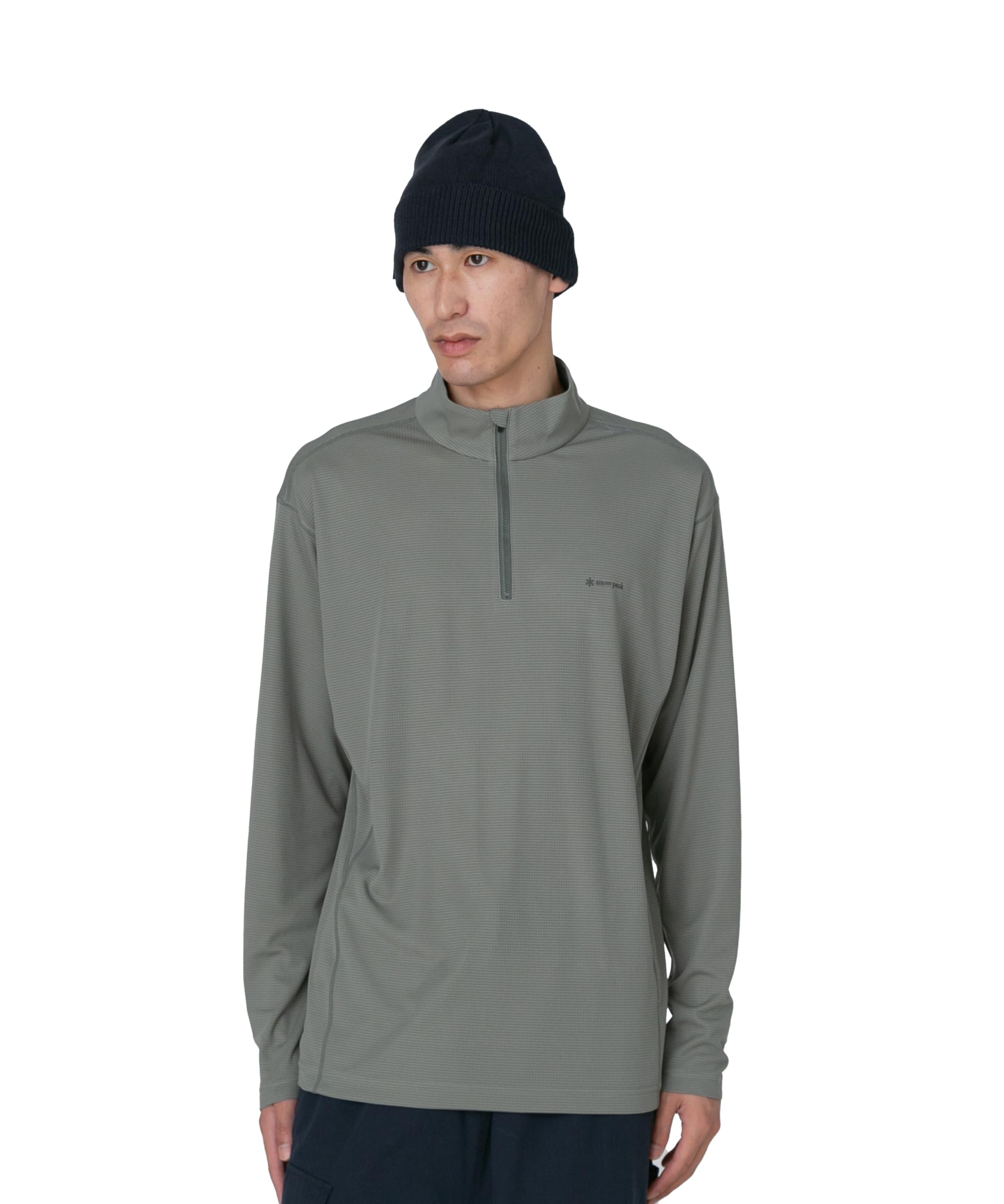 

Pe Power Dry Half Zip свитер размер Фестиваль Кемпинг Открытый [Snow Peak] MGREYSW-25SU013 серый