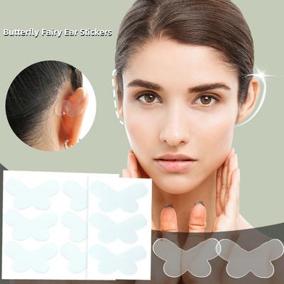 Butterfly Shaped Elf Ear Stickers Transparent Invisible Support Styling Ear Stickers Special-shaped Ears Correction Stickers
