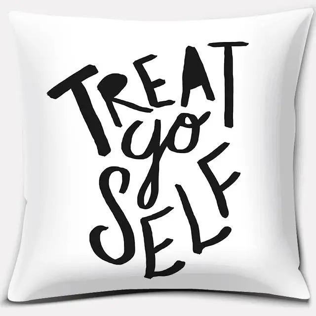 Black and White Style Decorative Pillowcase Car Ornaments Office Living Room Sofa Home Pillowcase