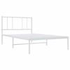 VidaXL Metal Bed Frame with White Headboard 80x200 Cm 352520