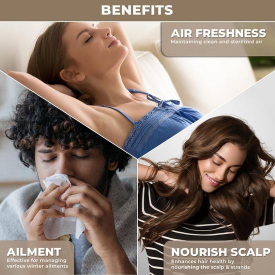 100% Plantebasert Nilgiri Eukalyptusolje for Luftfukter, Diffuser & Massasje - Ren, Økologisk Eterisk Olje av Terapeutisk Grad for Dampinhalasjon