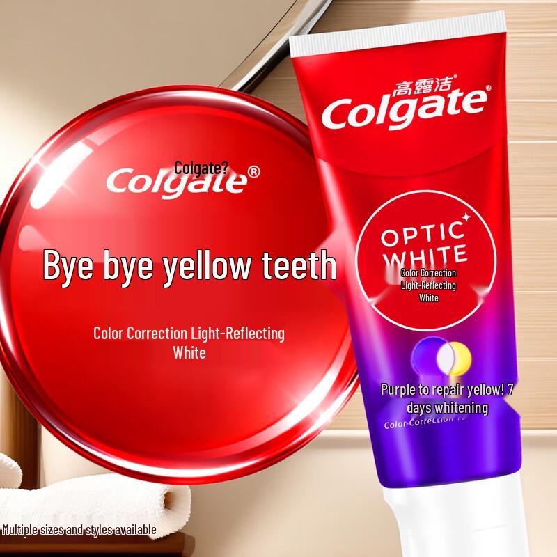 Colgate Optical Whitening Toothpaste & Saky Toothbrush Set