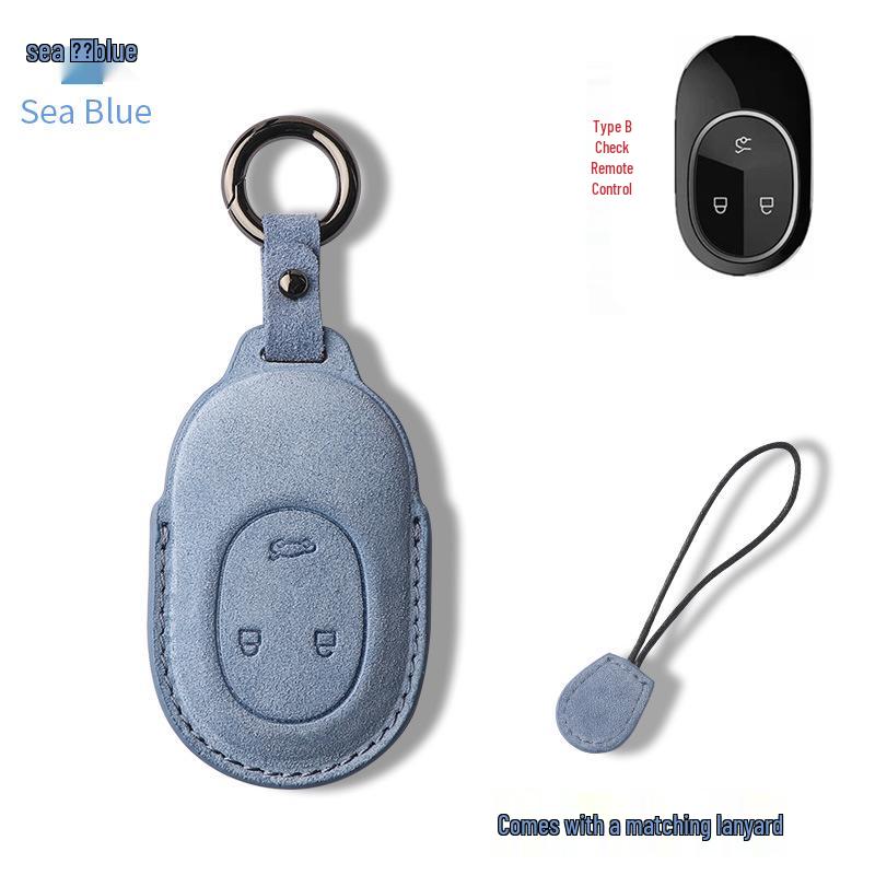 NIO ET5/ET7/ES6/ES8/EC6 Hochwertiges Wildleder Schlüsseletui - Unisex Auto Schutzschale Hülle