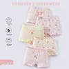 Girls' Pure Cotton Cartoon Boxer Briefs - Antibacterial & Comfortable Toddler Underwear