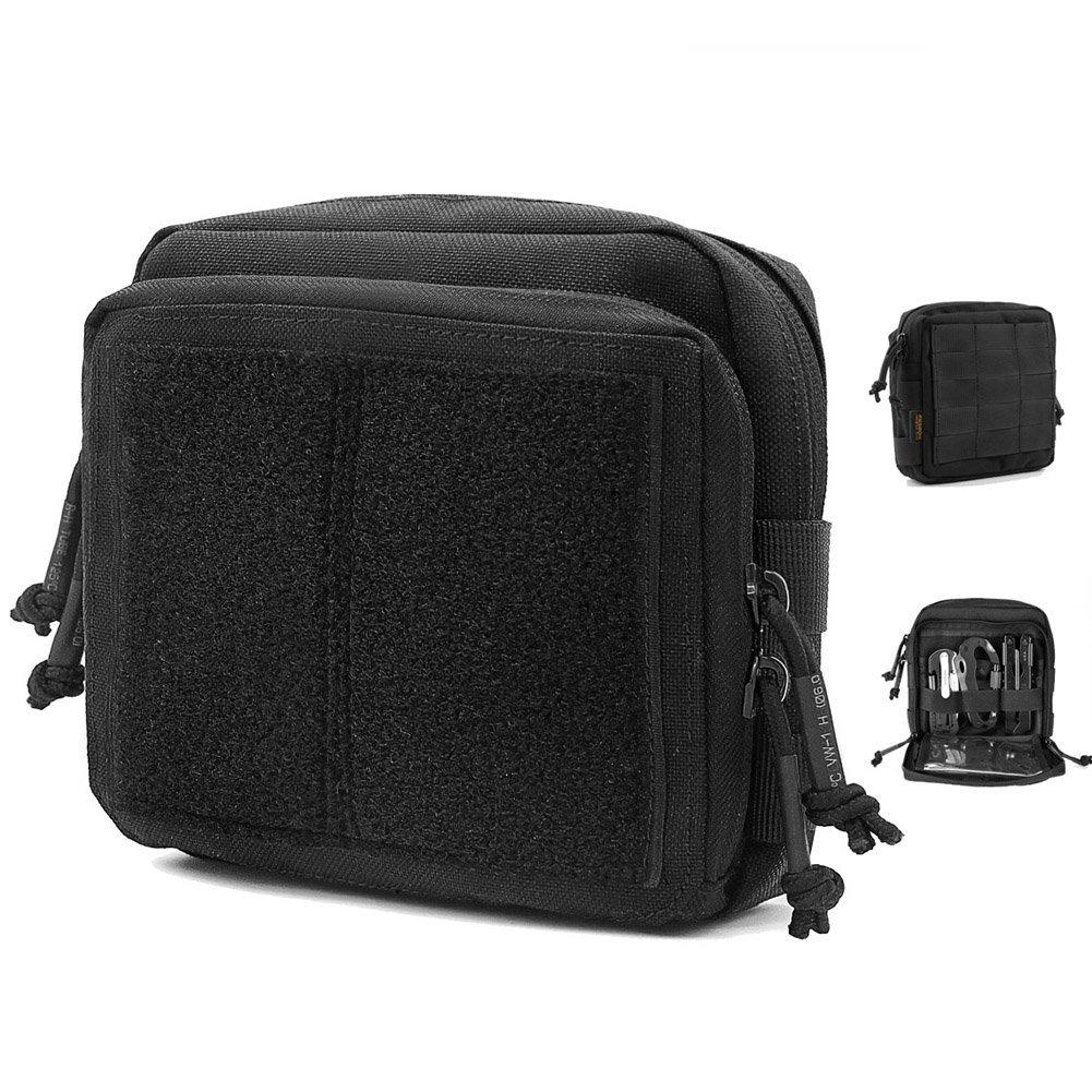 

Reebow Gear Tactical Admin Pouch EDC Molle Standard Military Bag Organizer Black