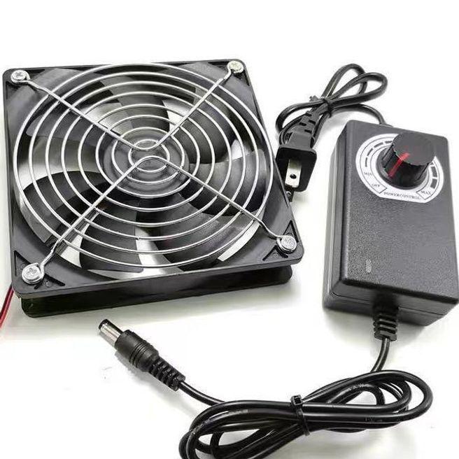 12CM Silent High Airflow 12V Cooling Fan for PC Cases, Cabinets, Routers, and Flower Stands