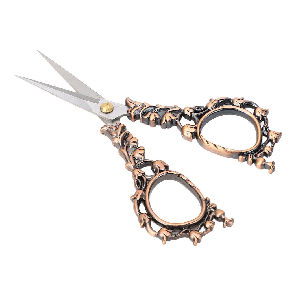 Sewing Embroidery Scissors Vintage European Design Shear for Fabric Weaving Stitching Paper Cutting