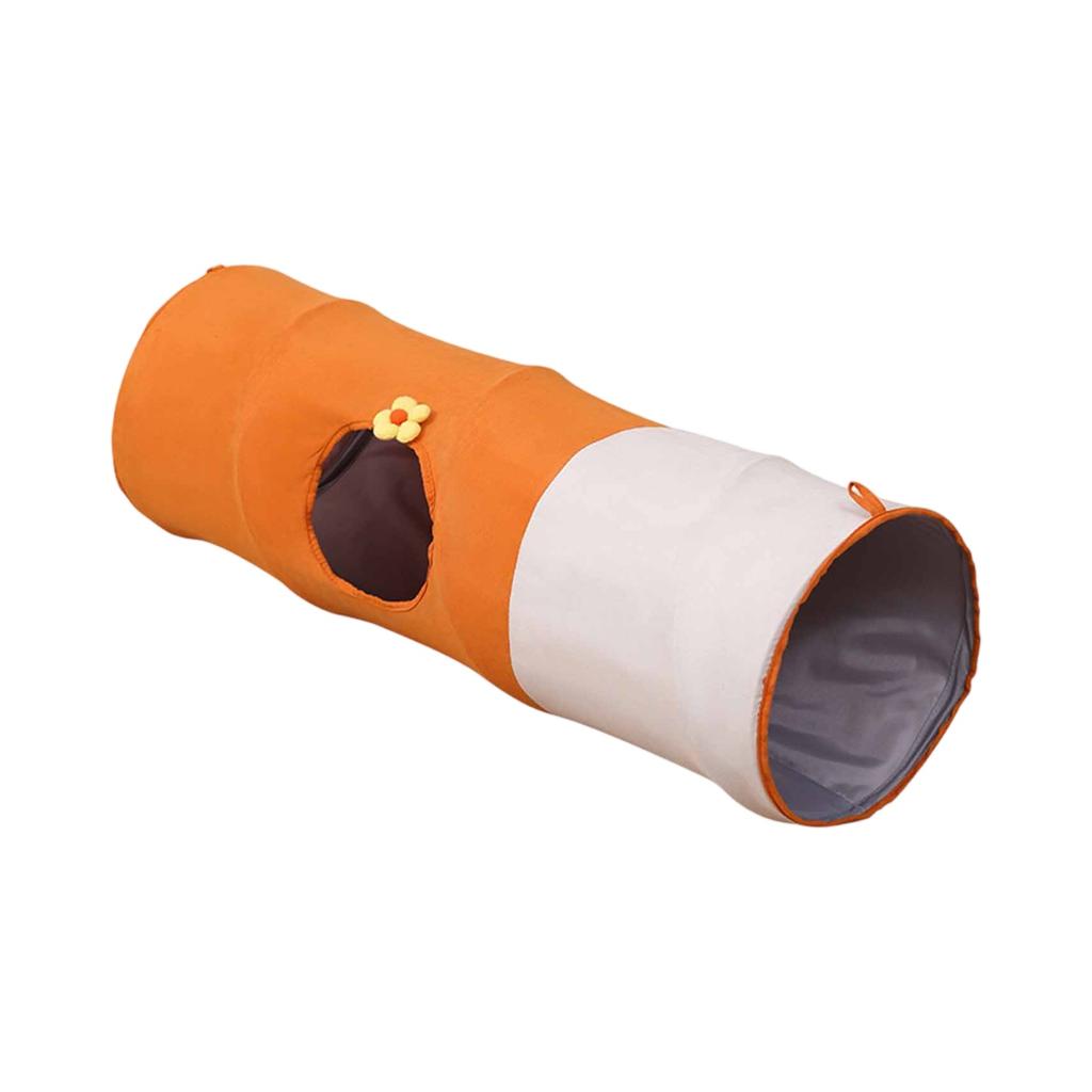 Faltbares Tunnelbett, Selbst-, Spielzeug, Unterhaltungstunnel für Katzen, Indoor-Langeweile-Abbau, Spieltunnel und Ruhebett