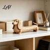 Unique Housewarming Presents Vintage Dachshund Dog Figurine Wiener Statue Rustic Animal Tabletop Retro Style Interior Decor Ornament Cute