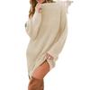 New Long-sleeved Knitted Top, Dress, Loose Sweater, Knitted Sweater for Women in Autumn and Winter