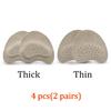 4pcs Sandals Anti-slip Stickers Leather Forefoot Pad Women High Heels Pain Relief Insert Insoles Toe Cushion Foot Care Shoes Pad