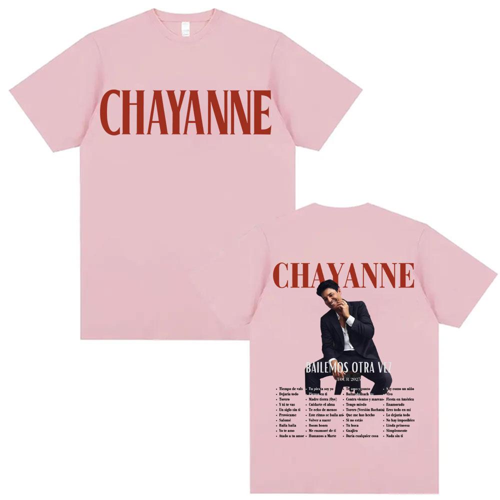 Singer Chayanne Bailamos Otra Vez Album Tour 2025 T Shirts Unisex Women 90s Vintage Harajuku Hip Hop Tshirt Summer Cotton Tshirts