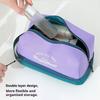 Cosmetic Toiletry Bag Waterproof Dry Wet Separation Double Layer Large Capacity Storage Pouch For Travel Spa Bathhouse