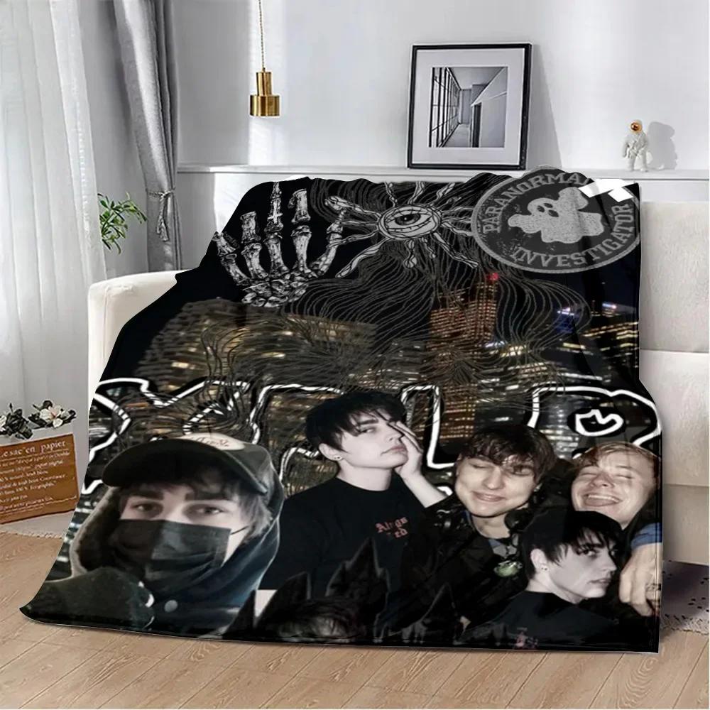 Sam and Colby XPLR Printed Blanket Picnic Blankets Warm Blanket Soft and Comfortable Blanket Home Travel Birthday Gift