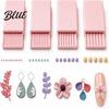 Handmade Jewelry Making Supplies 4Pcs Clay Gel Ball Roller Maker Tool, 2mm 3mm 4mm 5mm Bead Roller, Multi Groove Shaping Molds for DIY Earring, Flower