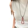 Red Agate Sweater Necklace, Niche Light Luxury, Exquisite and Sophisticated, Light Luxury Autumn and Winter Sweater Chain, Phone Chain