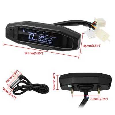 Moto Dashboard Digital Motorcycle Speedometer For Russian KR200 Speed Gauge Tacho Meter Motorcycle Accessories 8-16V