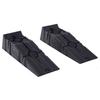 2 PCs Car Ramps Heavy Duty 2.5 Ton Motorhome Levelling Ramps, Plastic Garage Workshop Car Lift, Portable Automotive Vehicle Campervan Car Ramp, Black